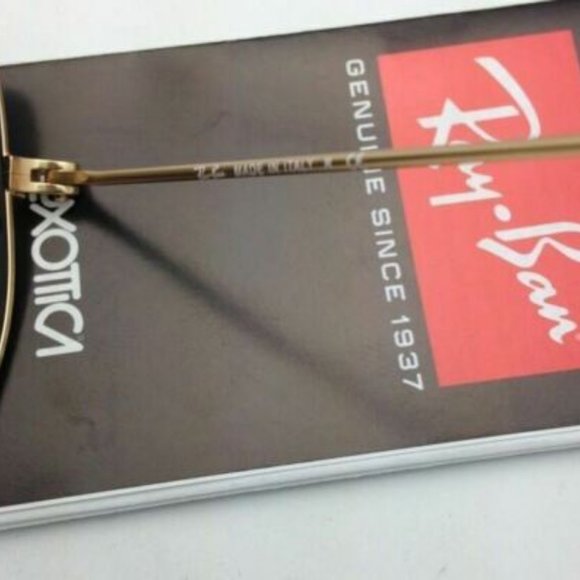 Ray-Ban Large Metal Gold Aviator Green Mirror - Picture 8 of 8